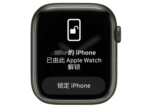 宝丰苹果手机维修分享用 AppleWatch 解锁配备面容 ID 的 iPhone方法 